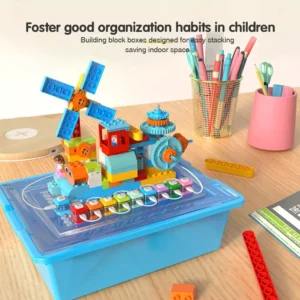 Musical building block toy