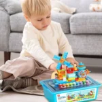 Musical building block toy